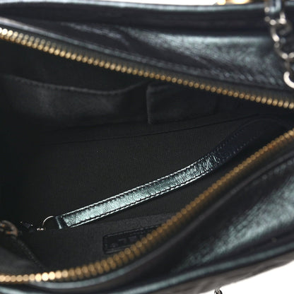 Chanel Iridescent Aged Calfskin Quilted Small Gabrielle Hobo Black 5 of 7
