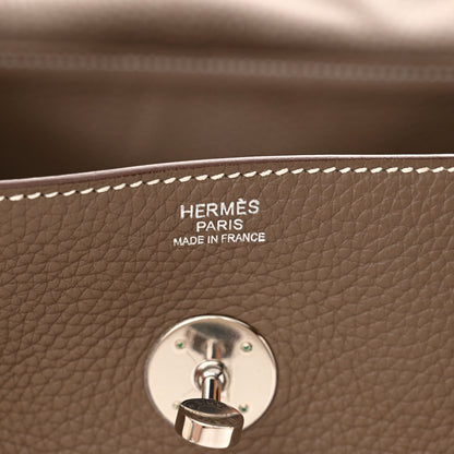Hermes Taurillon Clemence Lindy 34 Etoupe 6 of 11