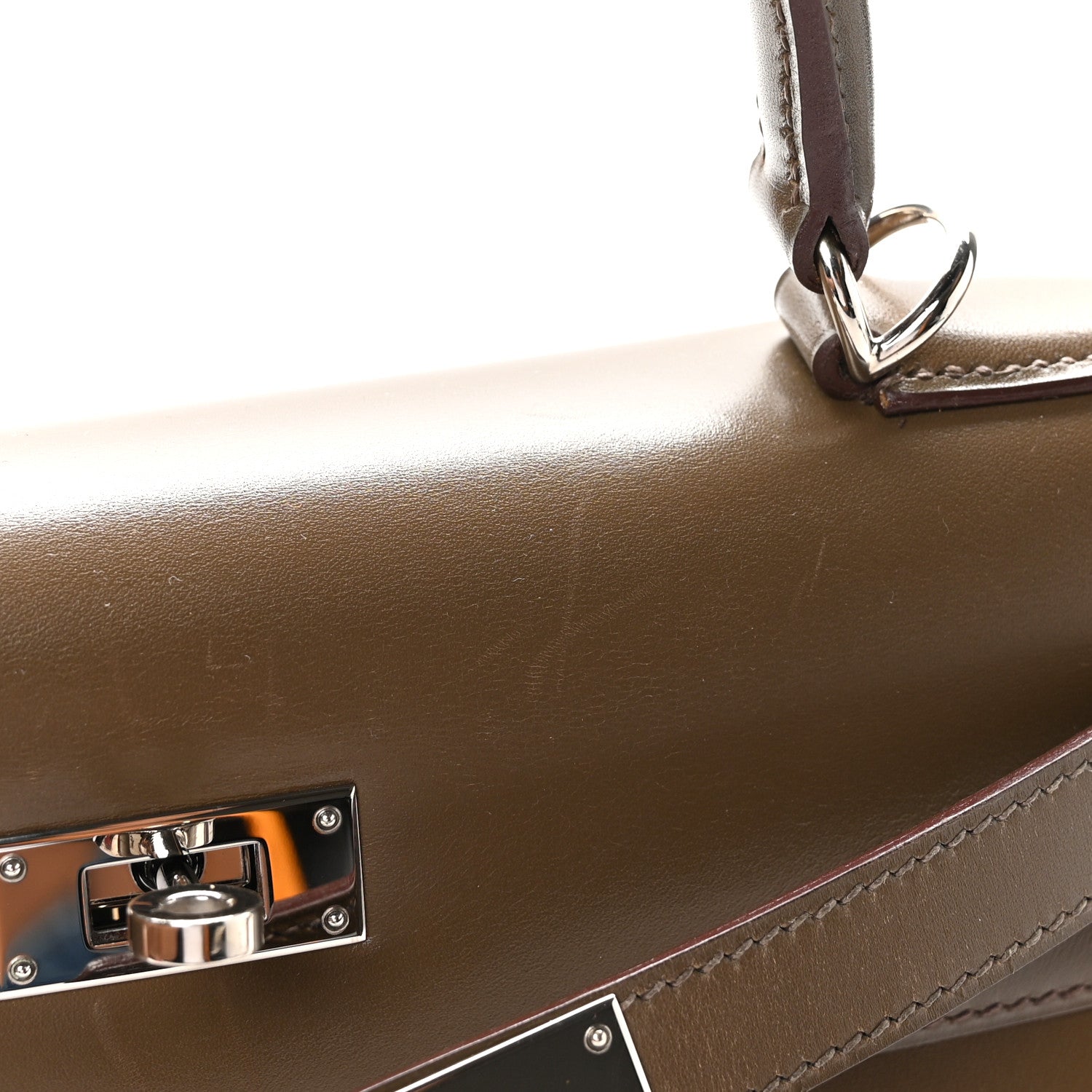 Hermes Box Kelly Sellier 28 Vert Olive 12 of 13