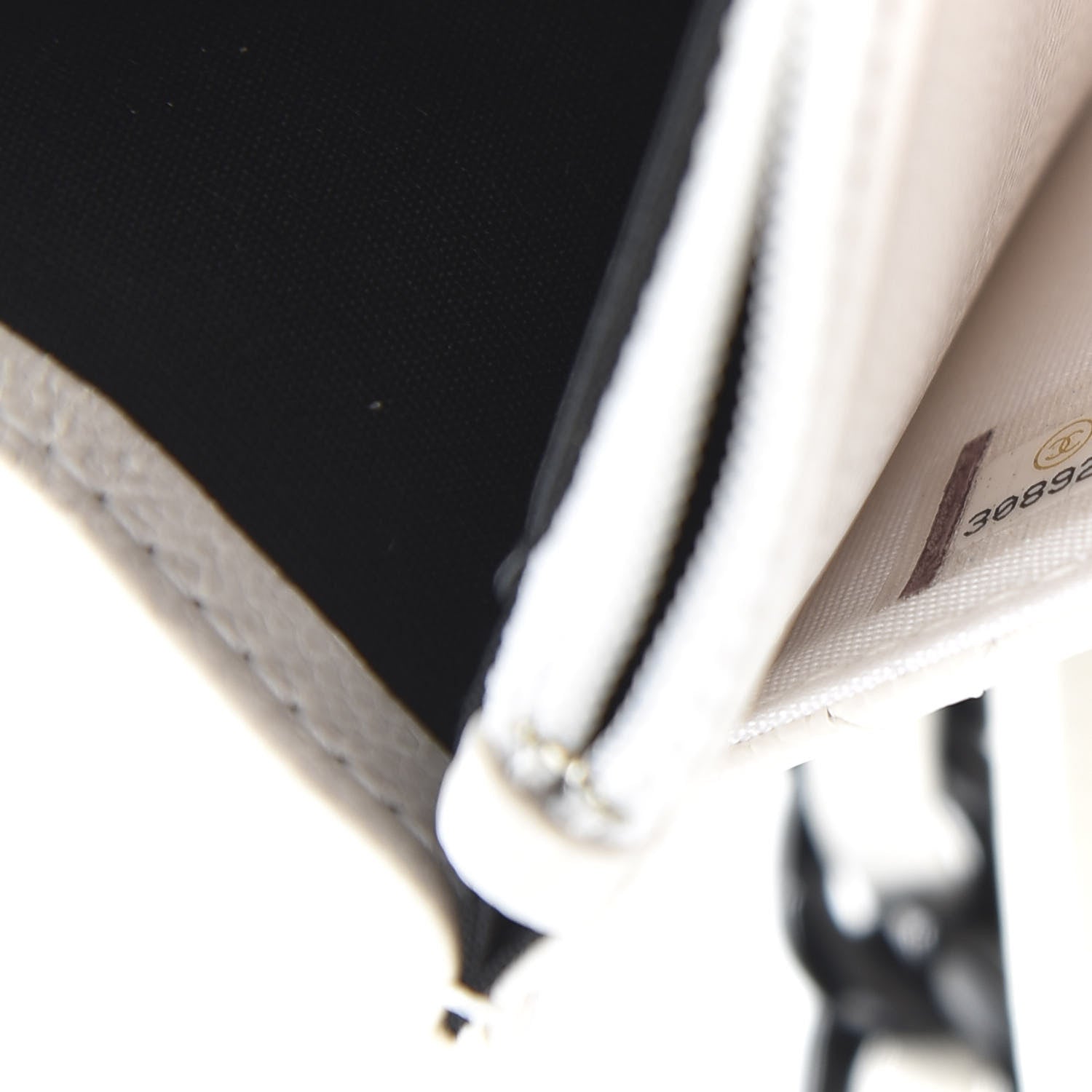 Chanel Caviar Quilted My Everything Wallet On Chain WOC White 9 of 11