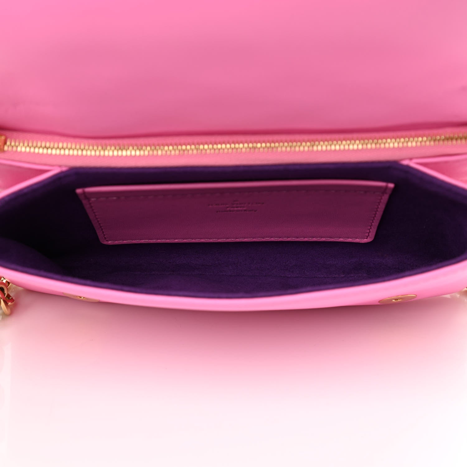 Louis Vuitton Lambskin Embossed Monogram Vuittamins Pochette Coussin Rose Violet 5 of 10