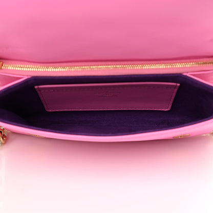 Louis Vuitton Lambskin Embossed Monogram Vuittamins Pochette Coussin Rose Violet 5 of 10