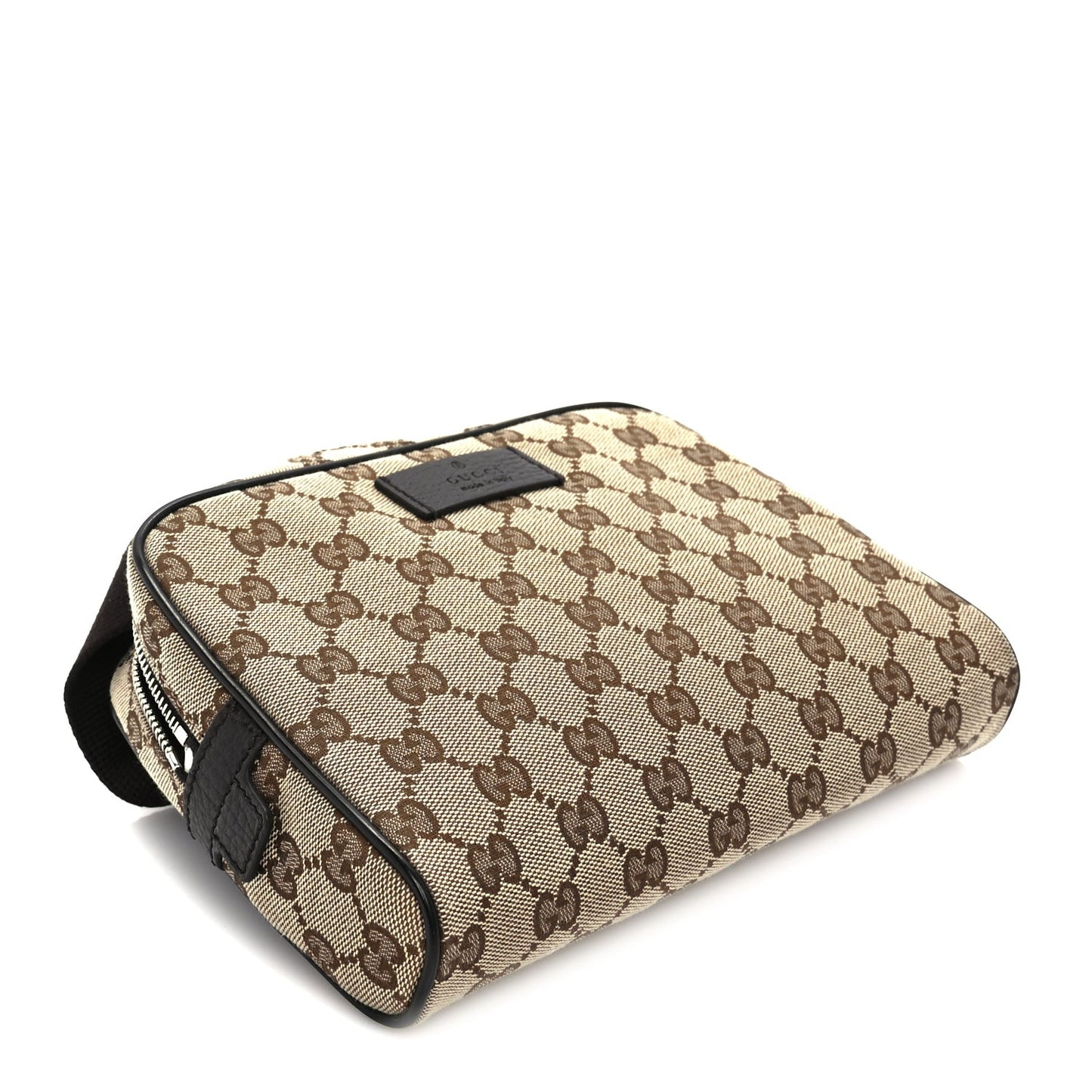 Monogram Dollar Calfskin Belt Bag Beige Ebony Testa di Moro Marrone Scuro