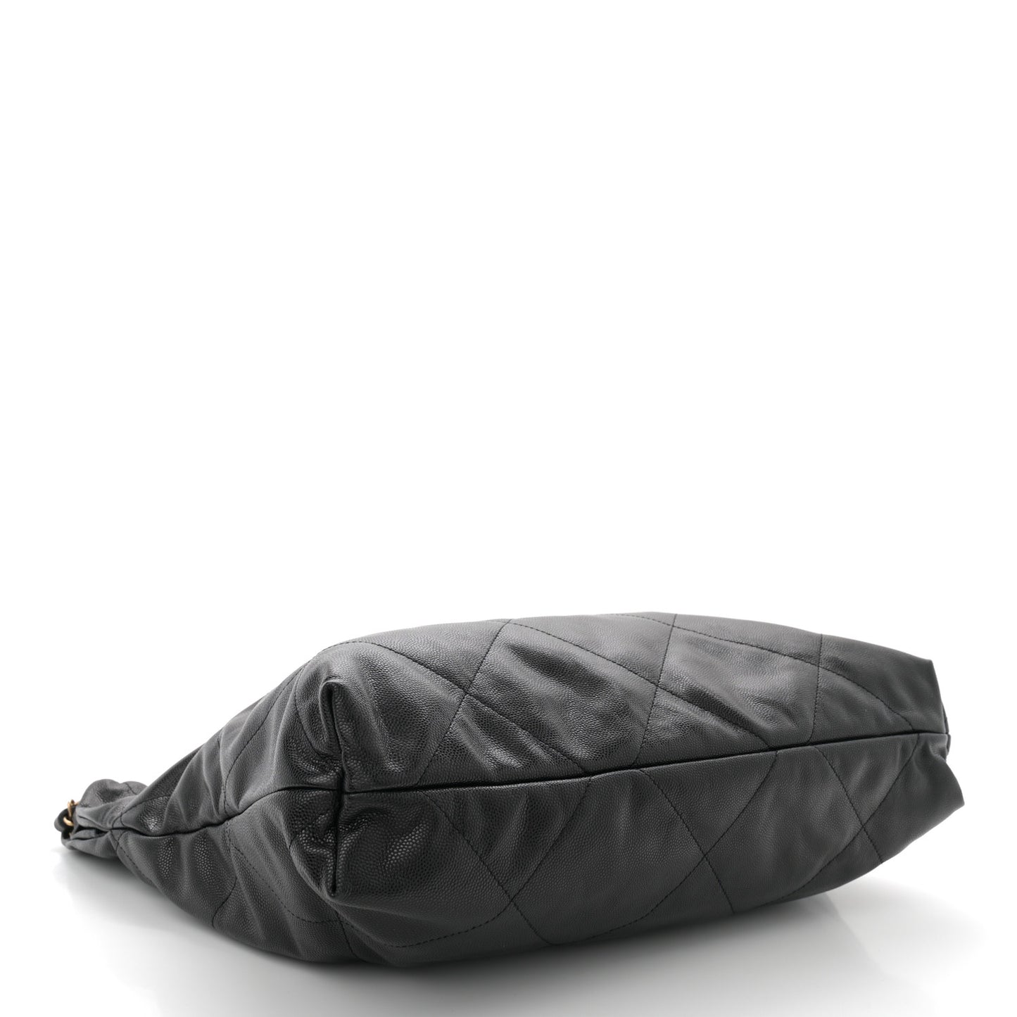 Shiny Caviar Quilted Monochrome Chanel 22 Black