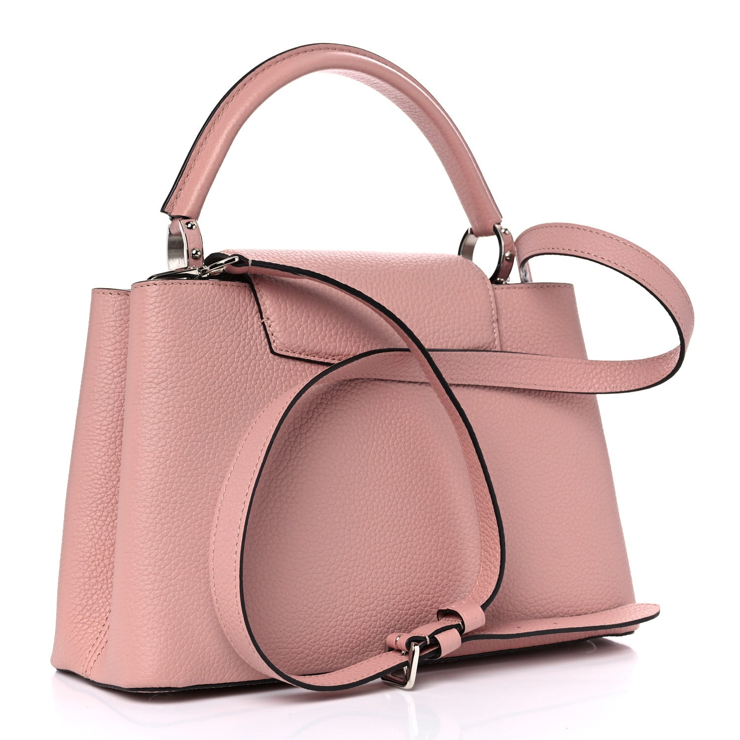 Louis Vuitton Taurillon Capucines PM Magnolia 3 of 8