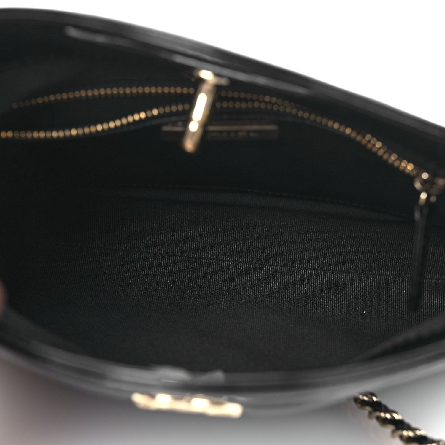 Chanel Shiny Crumpled Calfskin Quilted Mini 31 Shopping Bag Black 5 of 7