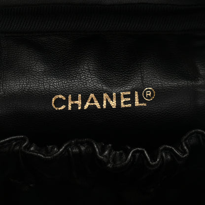 Chanel Lambskin Vanity Cosmetic Case Black 6 of 8