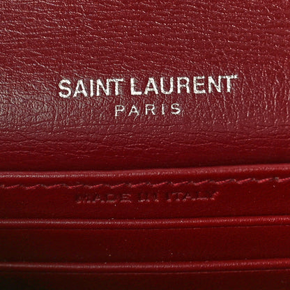 Saint Laurent Calfskin Monogram Sunset Chain Wallet Palissandre 6 of 11