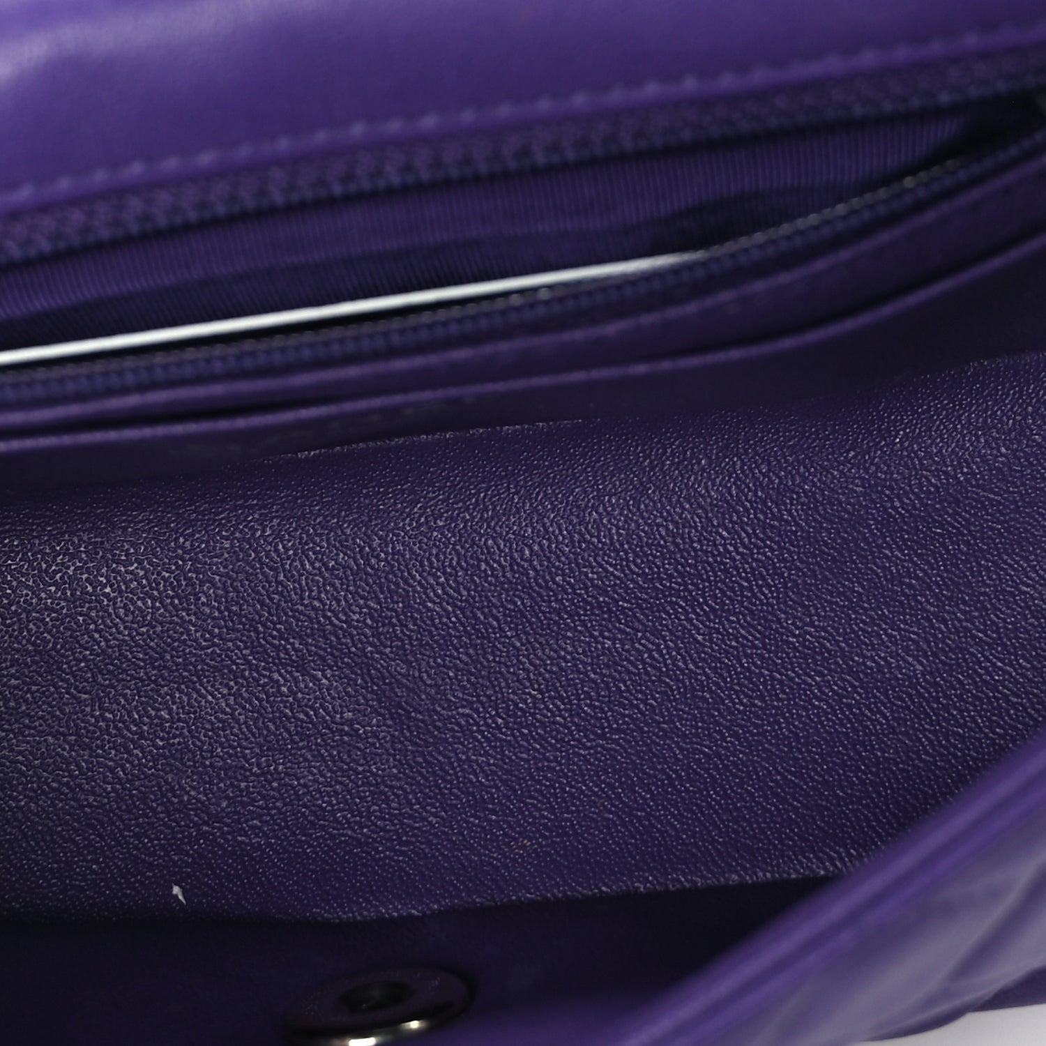 Chanel Lambskin Quilted Mini Rectangular Flap  Purple 4 of 9
