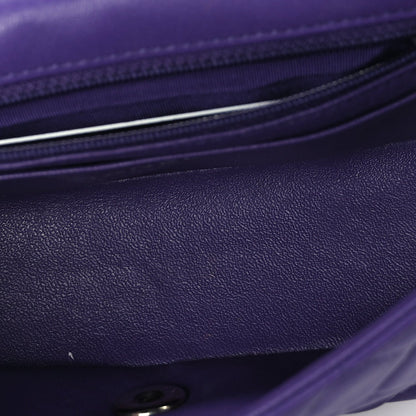 Chanel Lambskin Quilted Mini Rectangular Flap  Purple 4 of 9