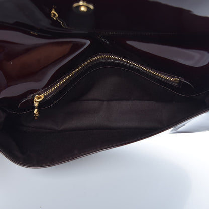 Louis Vuitton Patent Sobe Clutch Amarante 5 of 6