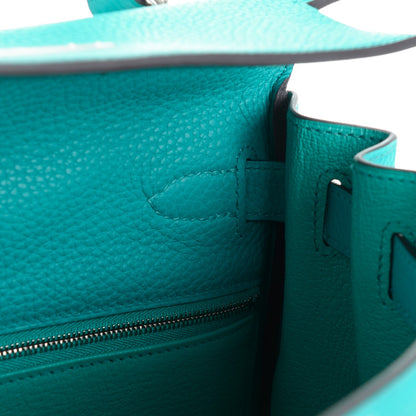 Hermes Taurillon Clemence Kelly Retourne 28 Bleu Paon 17 of 26