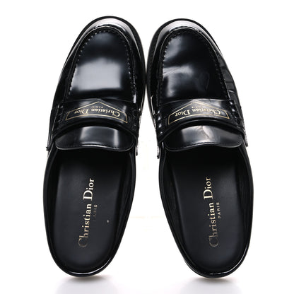 Christian Dior Brushed Calfskin Boy Loafer Mule 36 Black 2 of 11