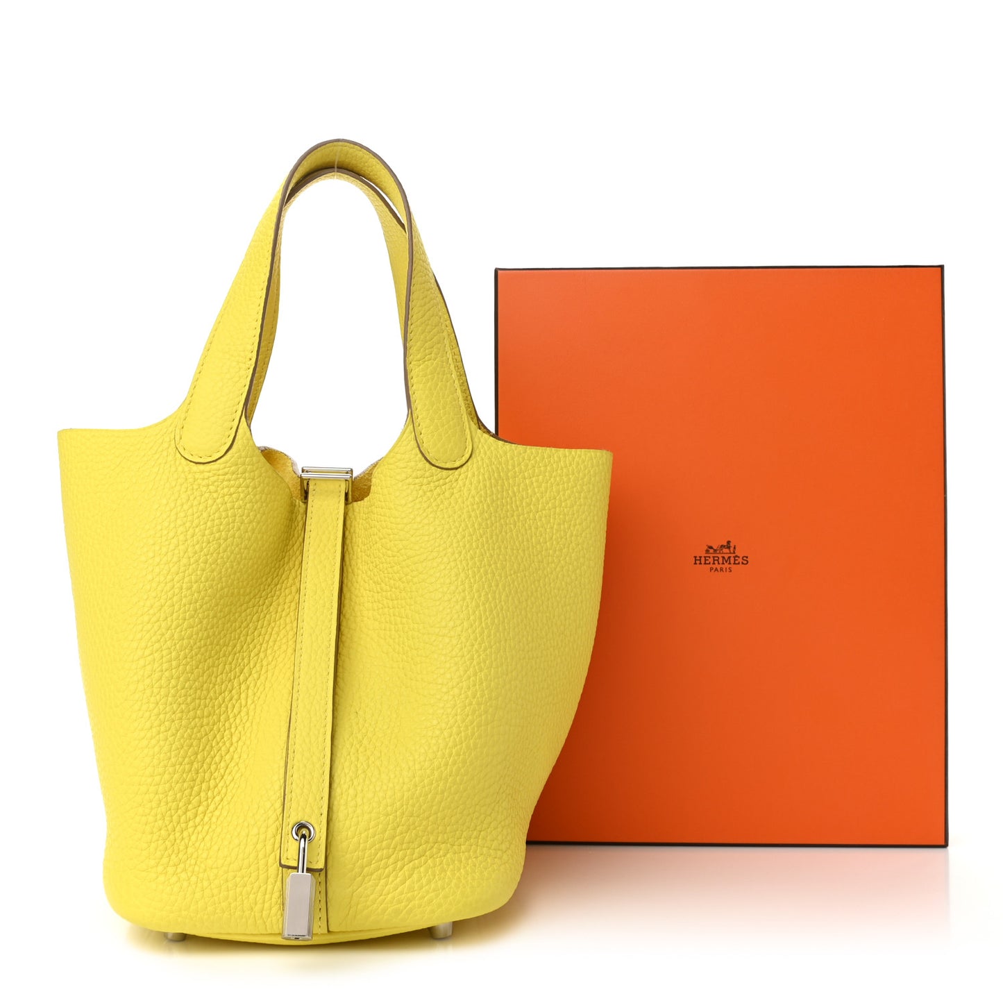 Taurillon Clemence Picotin Lock 18 PM Lime