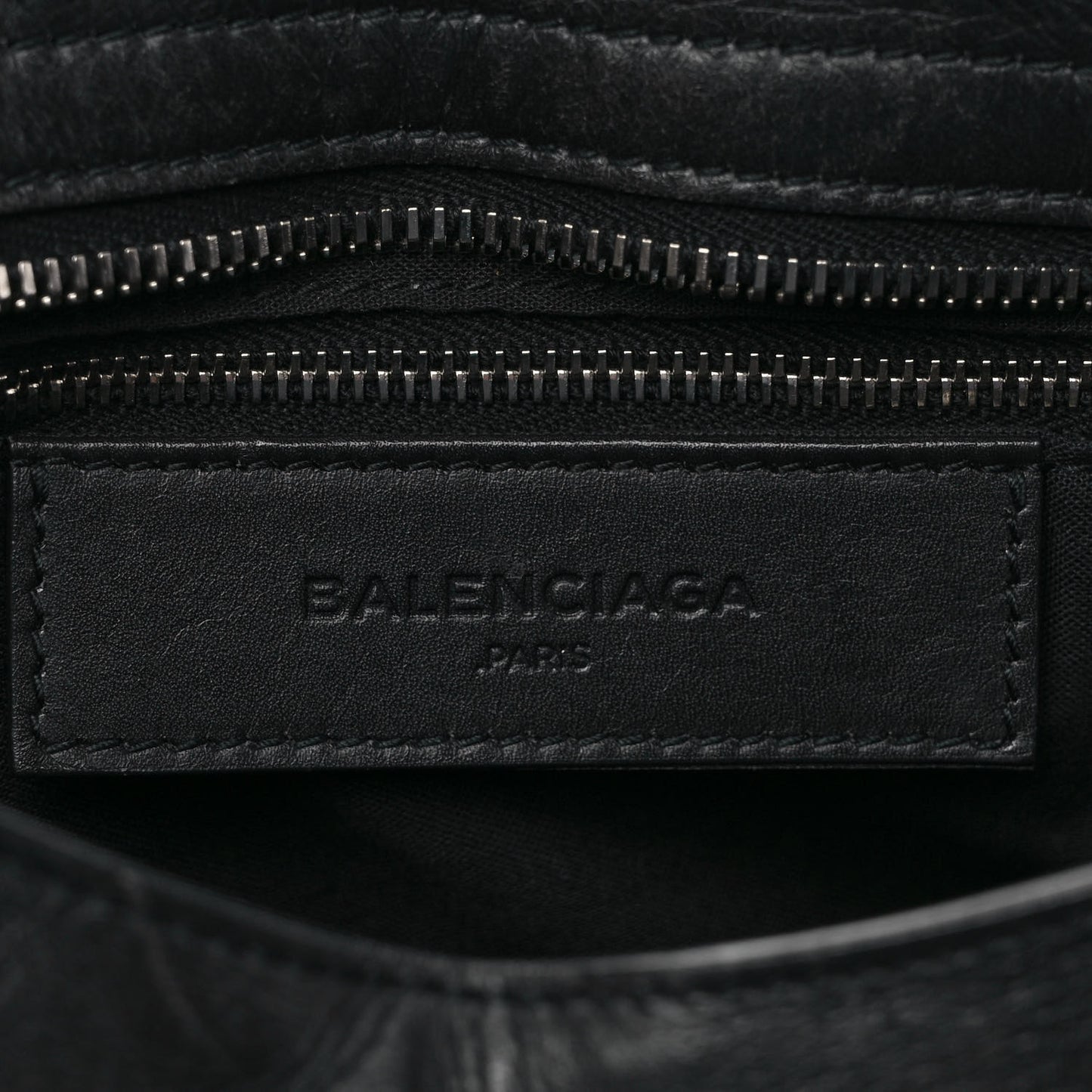 Alpaca Calfskin Classic Silver Hardware City Black