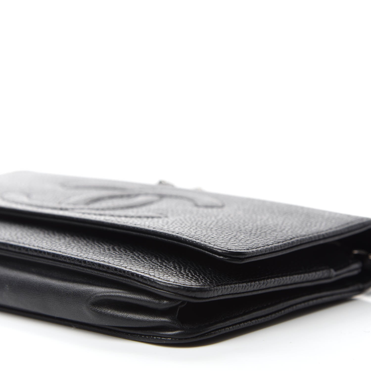 Chanel Caviar Timeless CC Wallet On Chain WOC Black 7 of 11