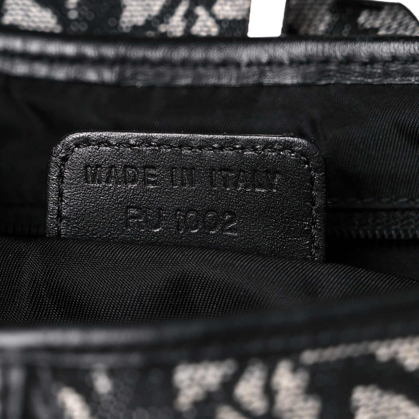 Monogram Double Saddle Bag Black