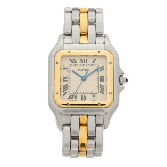 Stainless Steel 18K Yellow Gold 27mm Panthere Quartz Watch.333