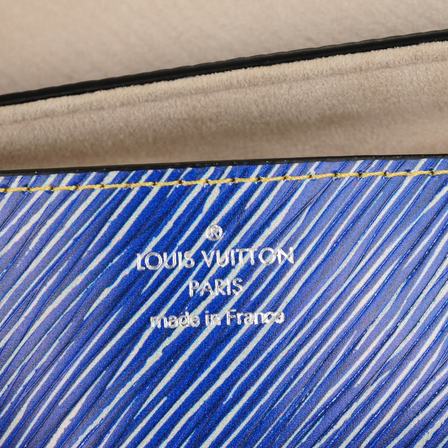 Epi Azteque Twist Shoulder Bag MM Denim Light