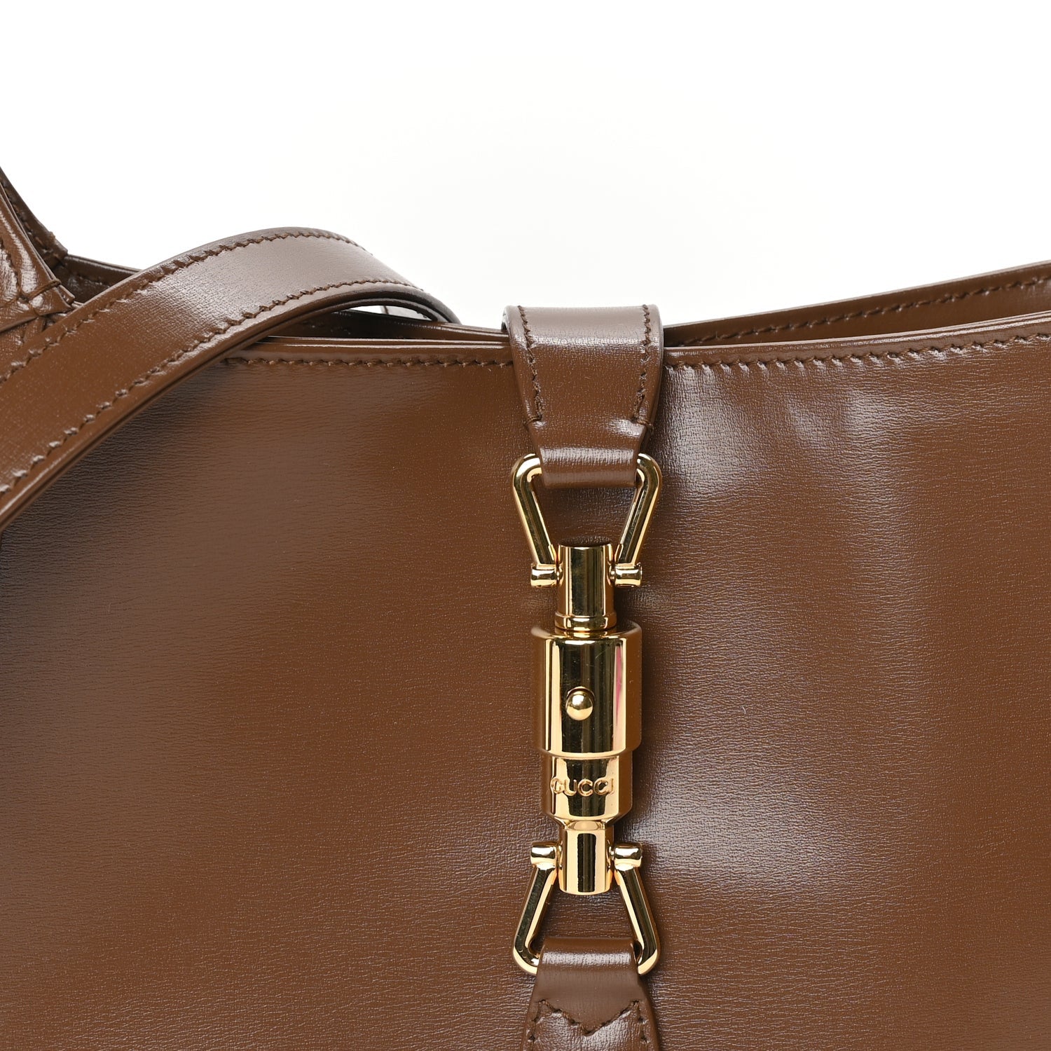 Gucci Boarded Dyana Lux Calfskin Small Jackie 1961 Hobo  Brown Sugar 6 of 8