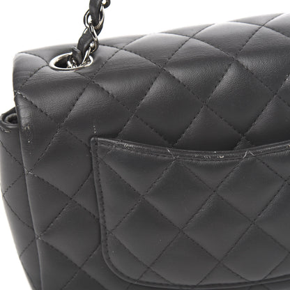 Chanel Lambskin Quilted Mini Rectangular Flap Grey 9 of 13