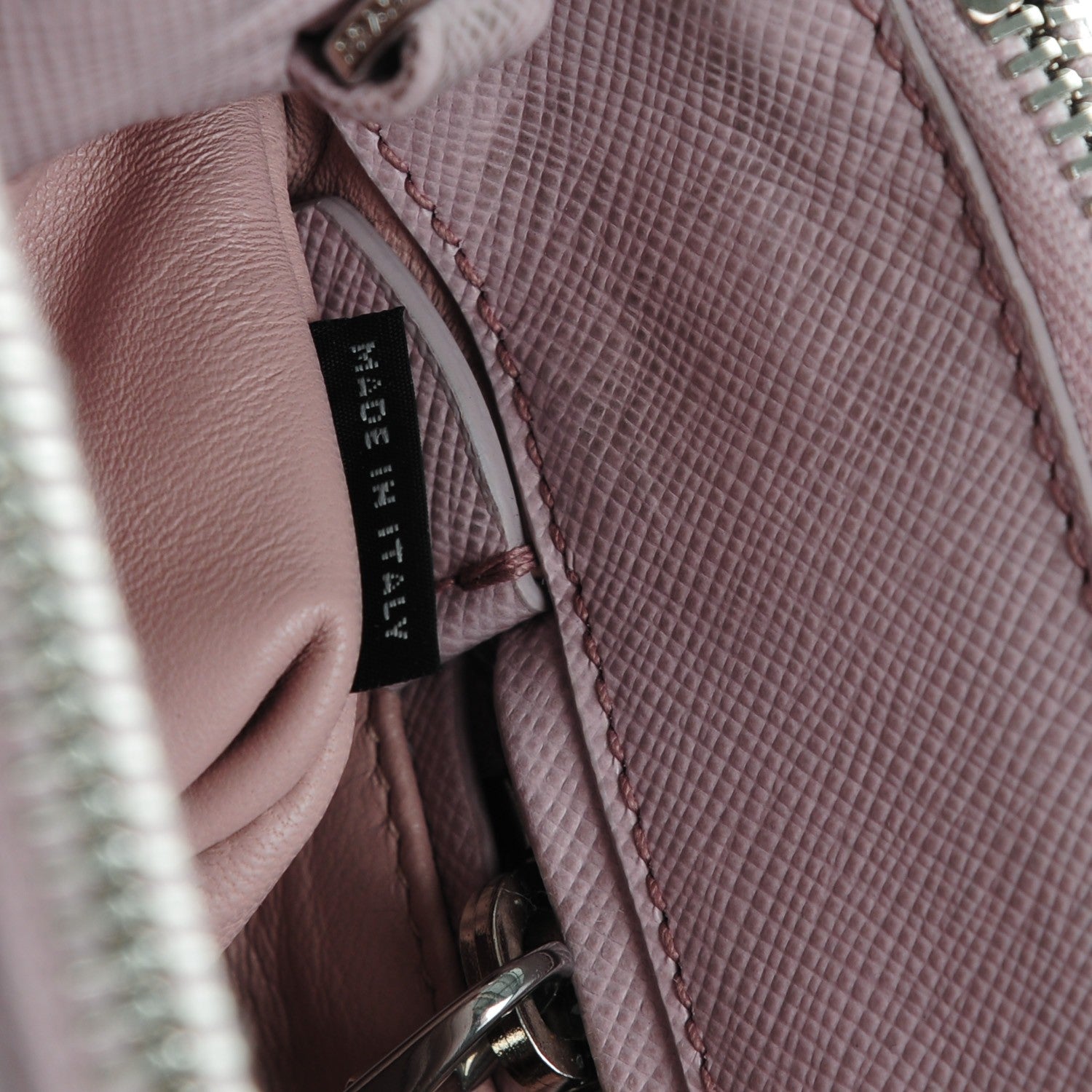 Prada Saffiano Small Galleria Double Zip Tote Mughetto 7 of 8