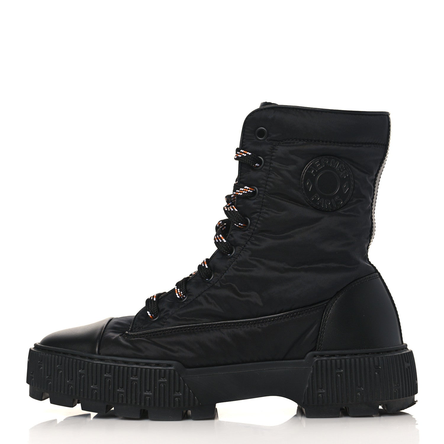 Hermes Calfskin Parachute Fresh Ankle Boots 38.5 Black 1 of 8