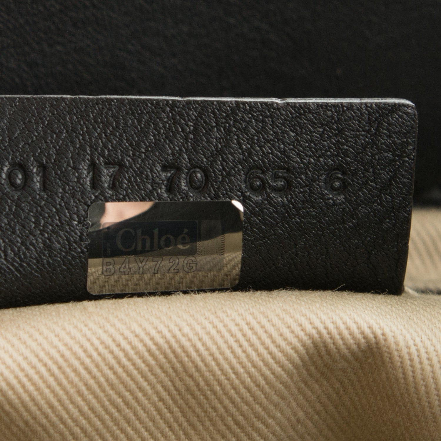 Chloe Suede Calfskin Medium Faye Backpack Black 7 of 7