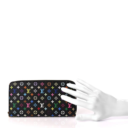 Louis Vuitton Monogram Multicolor Zippy Wallet Black Grenade 2 of 8