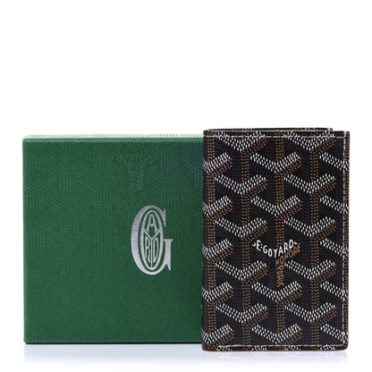 Goyard Goyardine Saint Pierre Card Holder Black Gold 7 of 7