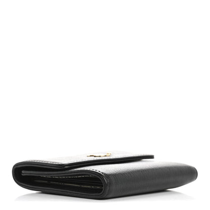 Chanel Goatskin CC Compact Flap Wallet Black 4 of 7