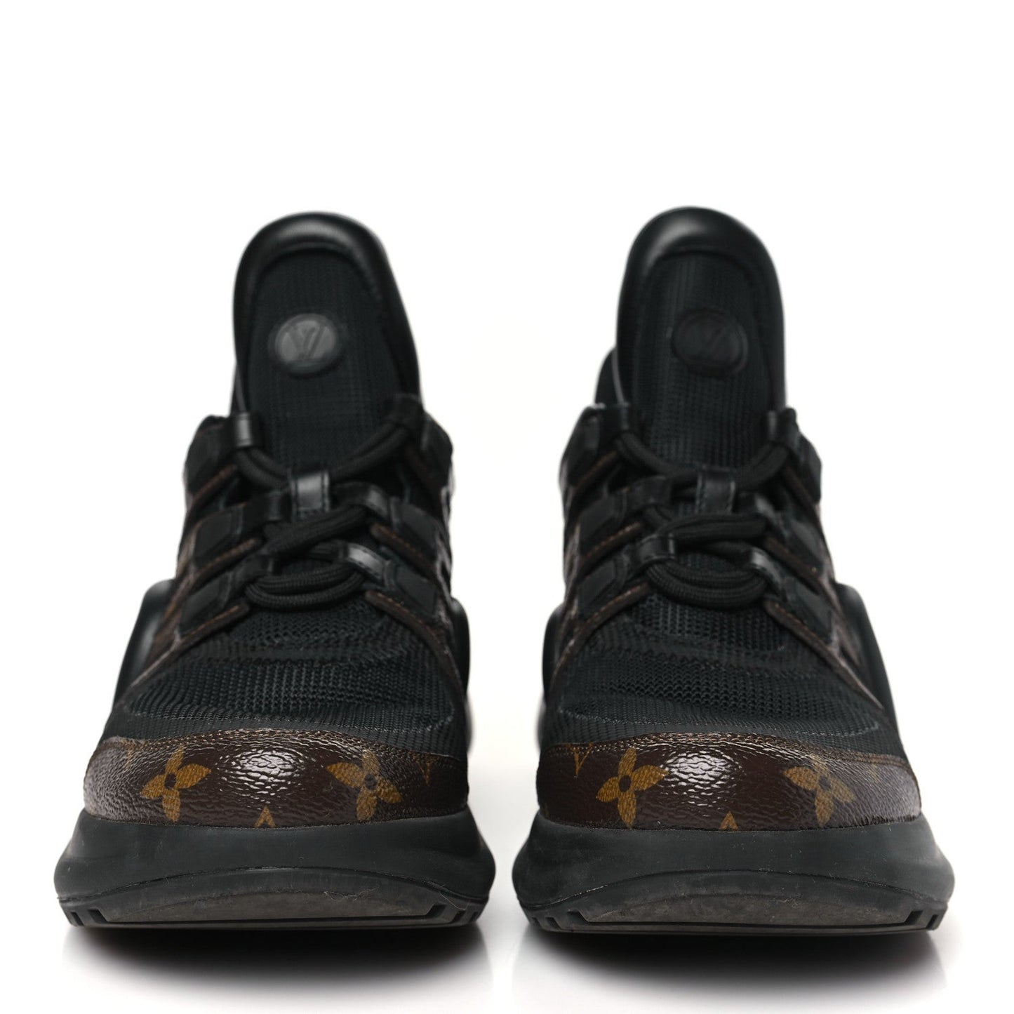 Calfskin Patent Monogram LV Archlight Sneakers Black