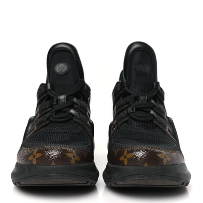 Louis Vuitton Calfskin Patent Monogram LV Archlight Sneakers Black 3 of 7