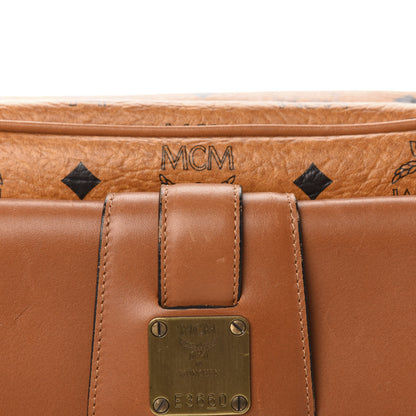 MCM Calfskin Visetos Messenger Cognac 10 of 11