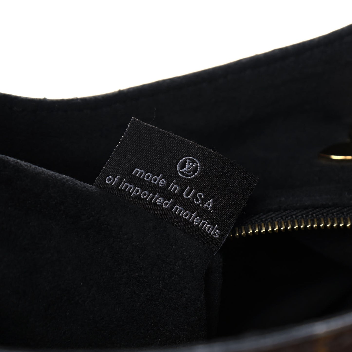 Monogram Flower Hobo Black