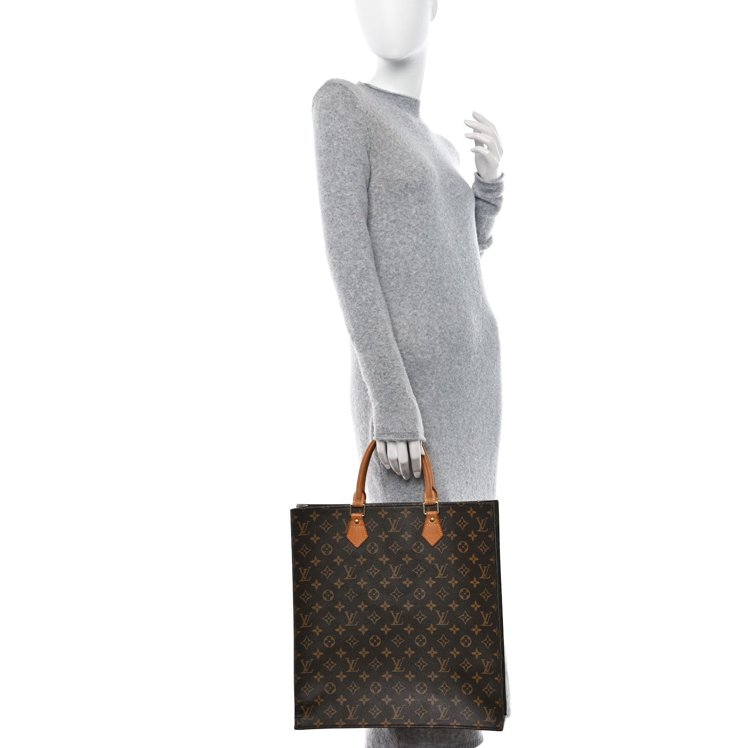 Louis Vuitton LOUIS VUITTON Monogram Sac Plat 2 of 11