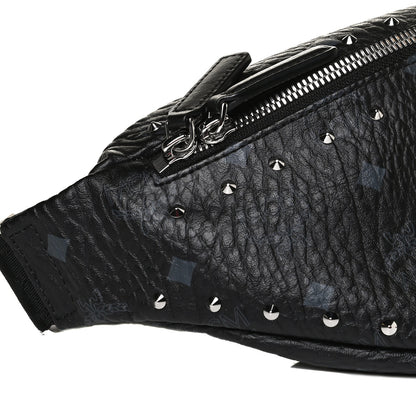 MCM Visetos Studded Belt Bag Black 9 of 11