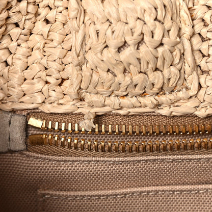 Prada Raffia Small Canapa Tote Naturale 9 of 9