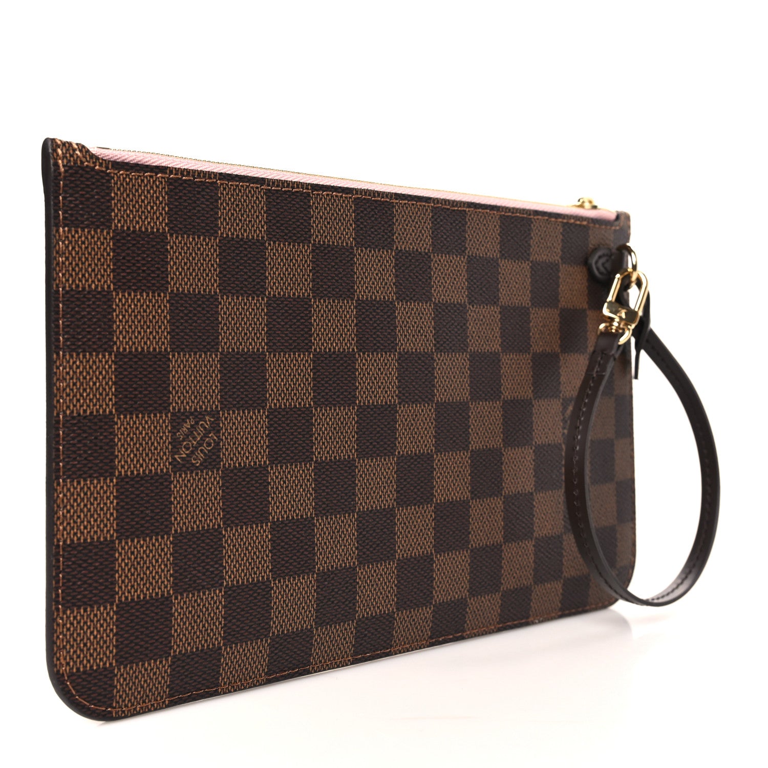 Louis Vuitton Damier Ebene Neverfull MM GM Pochette Rose Ballerine 2 of 7