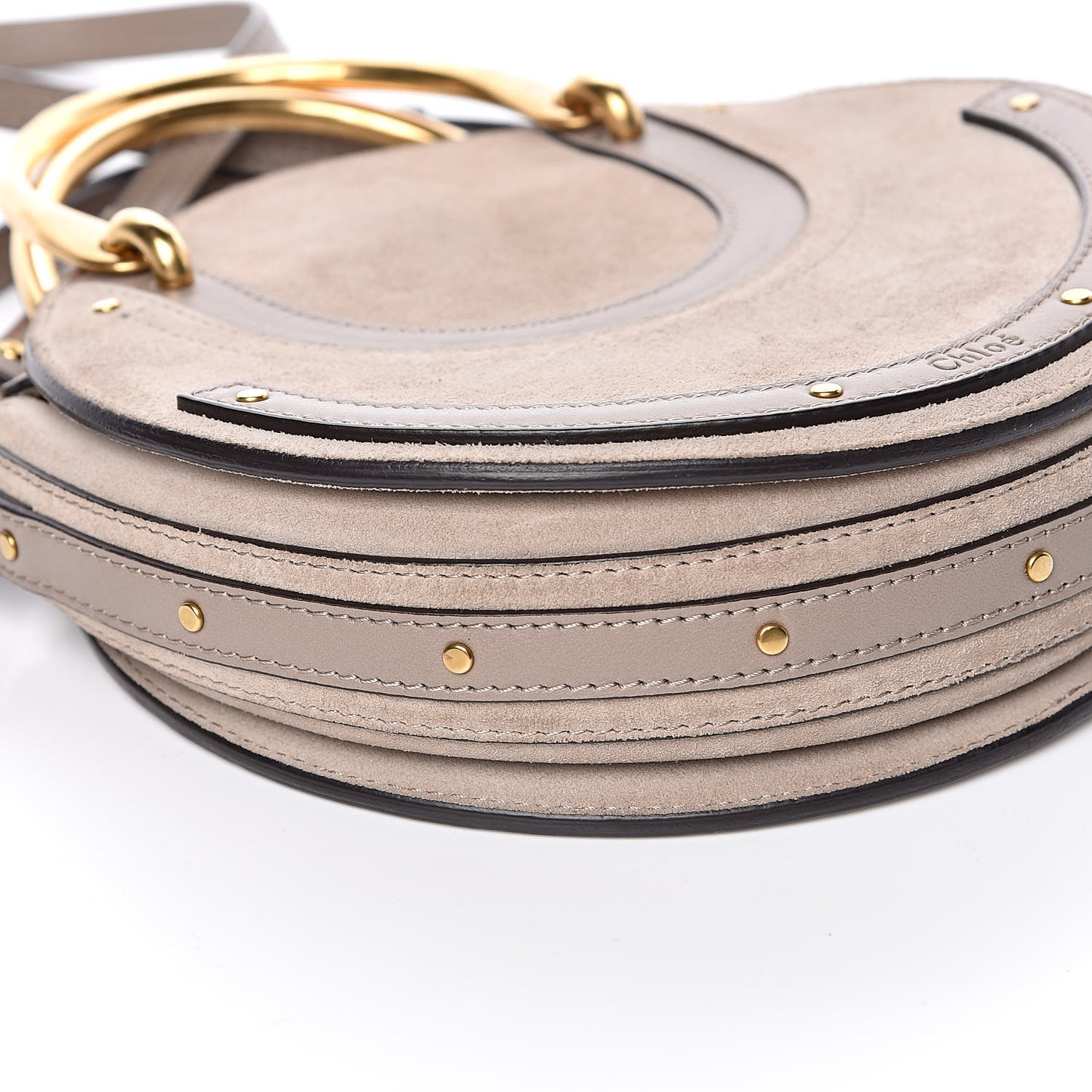 Calfskin Suede Small Pixie Bag Motty Grey