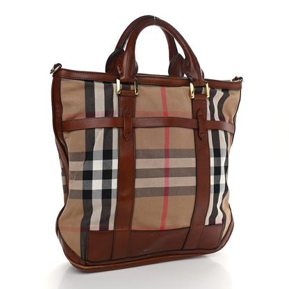 Burberry House Check Tote Dark Tan 3 of 31