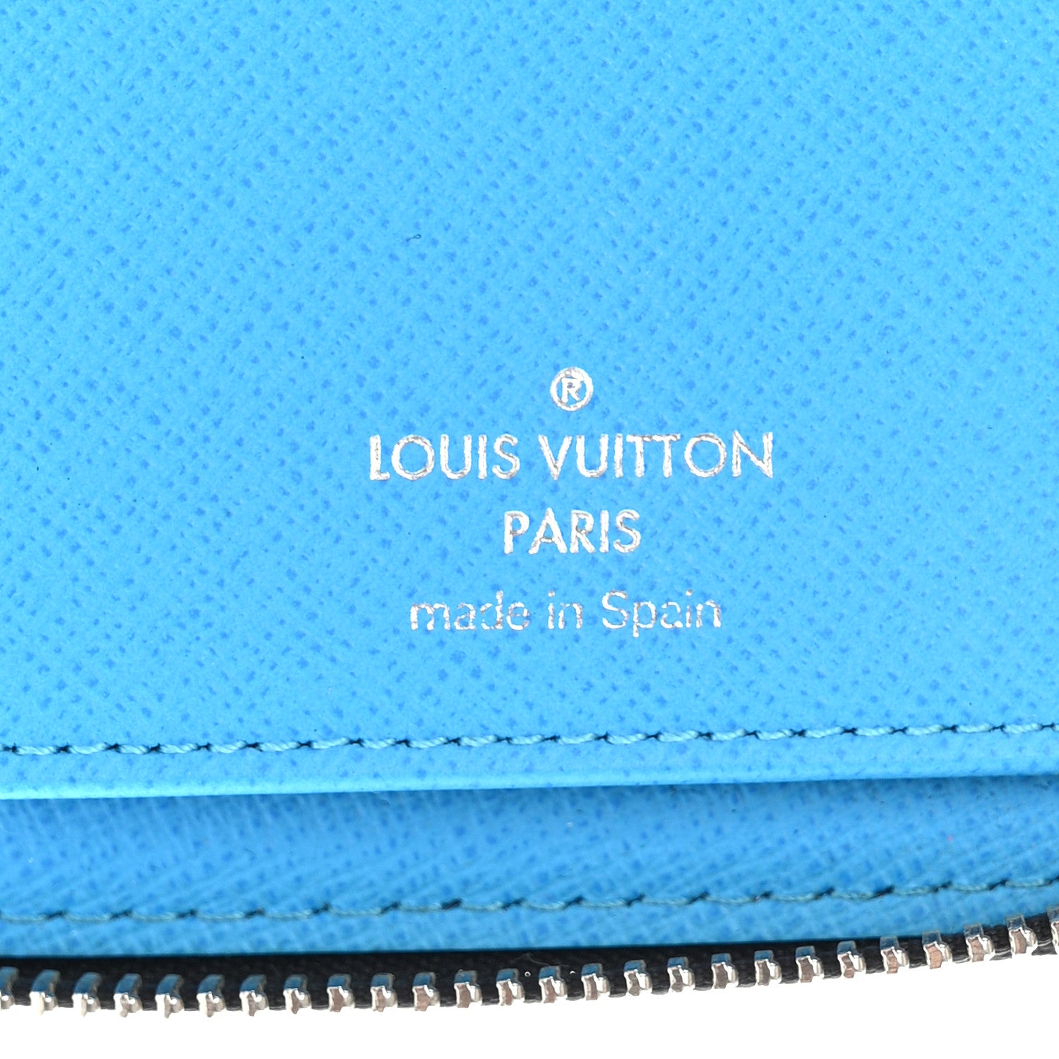 Louis Vuitton Taigarama Vertical Zippy Wallet Blue Lagoon 6 of 7