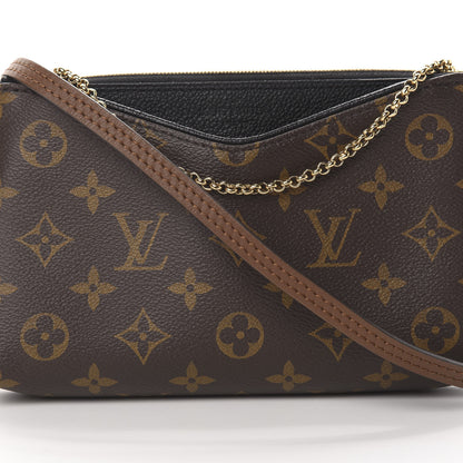 Louis Vuitton Monogram Pallas Clutch Black 8 of 11