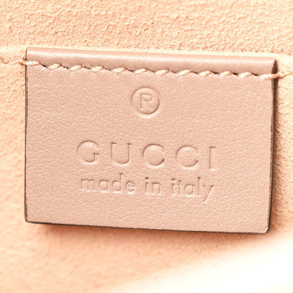 Gucci Calfskin Matelasse Small GG Marmont Chain Shoulder Bag Porcelain Rose 6 of 7