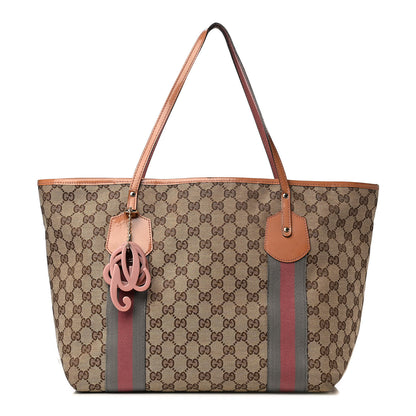 Gucci Monogram Patent Web Large Jolie Tote Pink 1 of 4