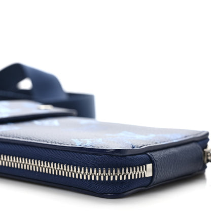 Louis Vuitton Monogram Ink Watercolor Phone Pouch Blue 7 of 8