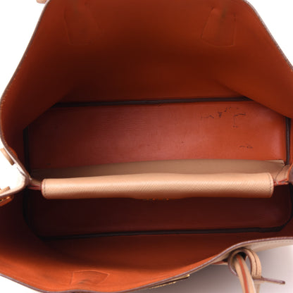 Prada Saffiano Cuir Medium Double Bag Noisette Papaya 6 of 47