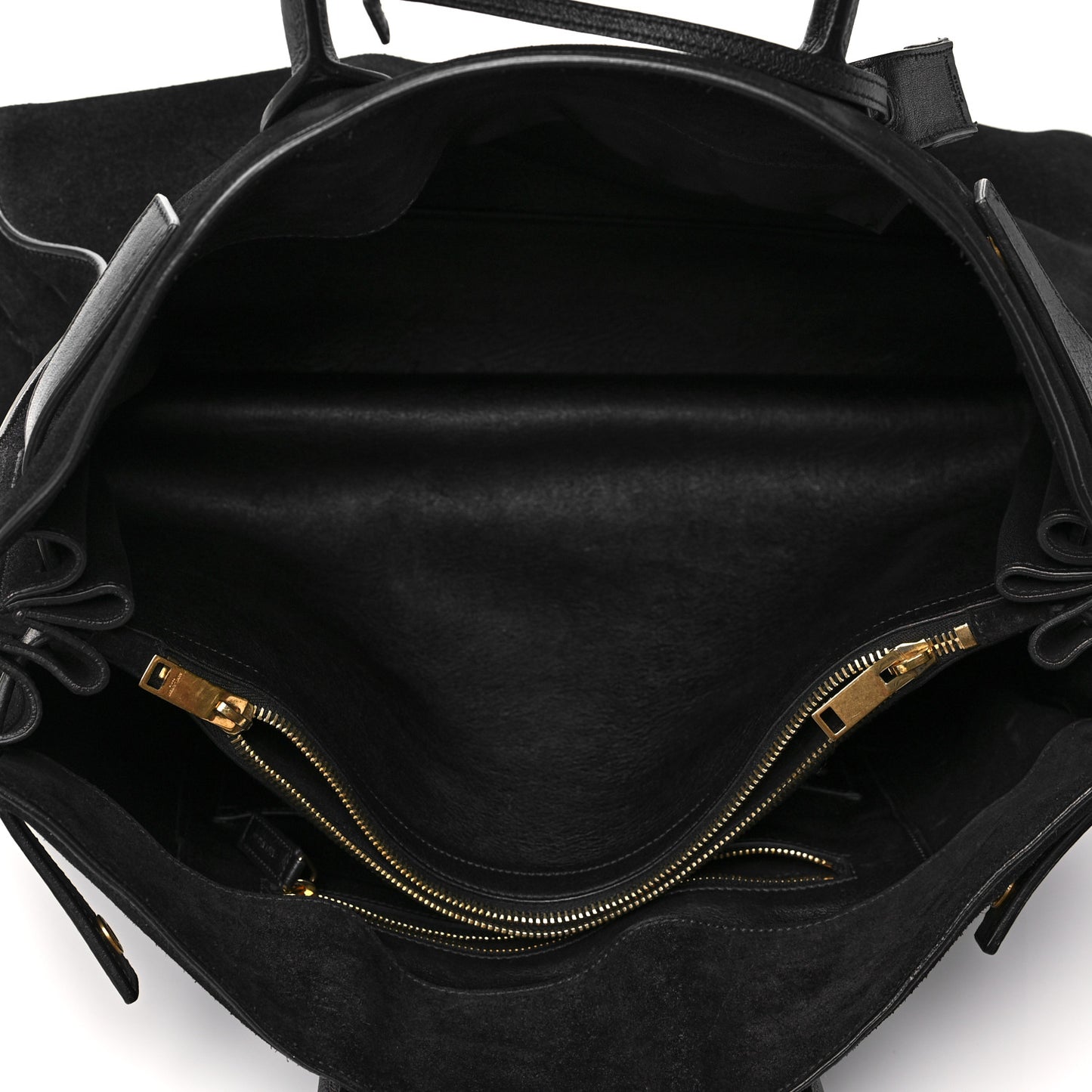 Suede Large Sac de Jour Carryall Black