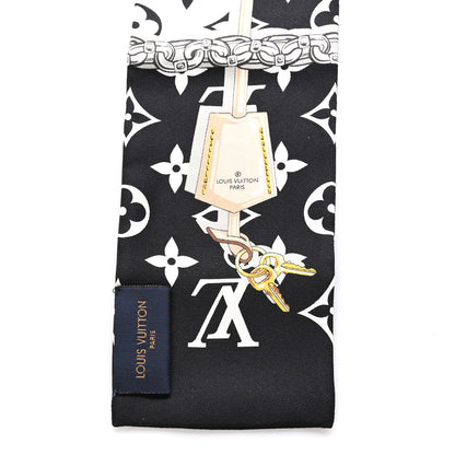 Louis Vuitton Silk Monogram Confidential Bandeau Black 3 of 3