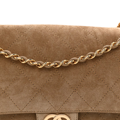Chanel Suede Calfskin Small Souplissimo Maxi Flap Dark Beige 7 of 10